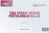 Tiga Syarat meraih pertolongan Allah